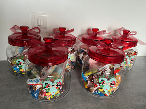 Bonbonnière Noël Mickey minie remplis de gourmandises