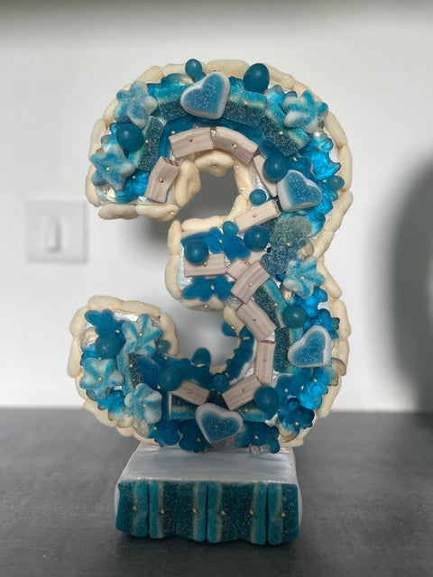 Gateau chiffre 3D (debout 1 seul chiffre)