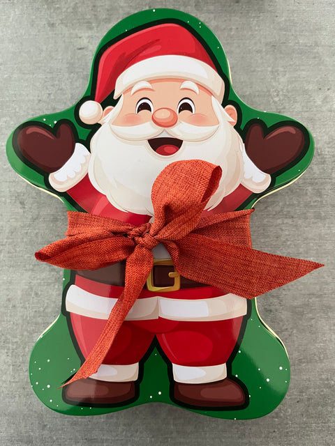 Boîte gourmandises remplis bonhomme pain d’épice ou père Noël