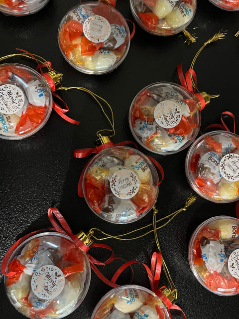 Boule de Noël chocolat (chocobon)