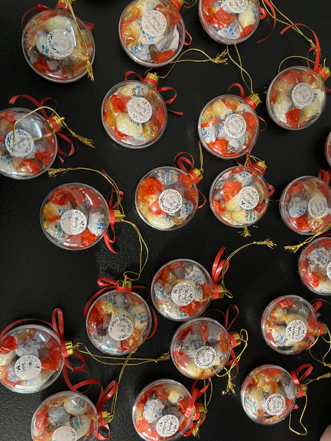 Boule de Noël chocolat (chocobon)