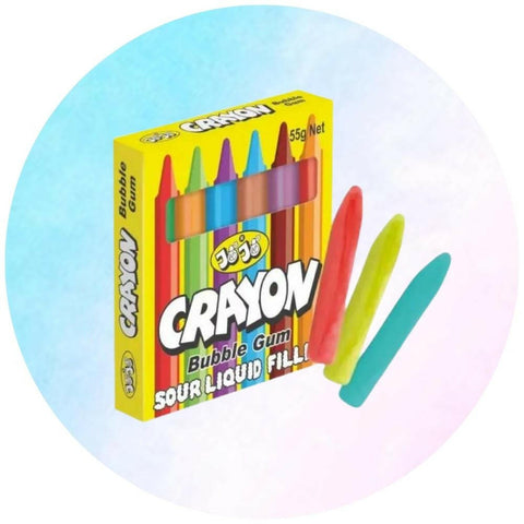 Crayon Bubble Gum.